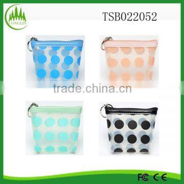 Customize promotion pvc coin bag mini colorful coin storage bag