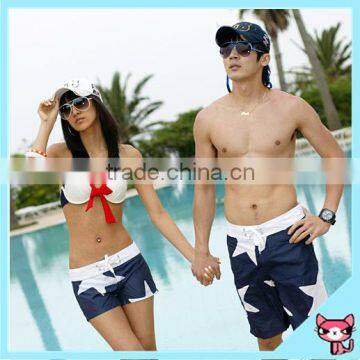 Big Star Pattern Couple Swimming Short