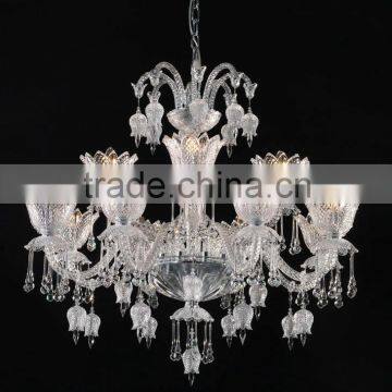 2015 New Murono Glass Chandelier in white color for dinner room