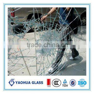 laminated glass for bullet resistant glazing