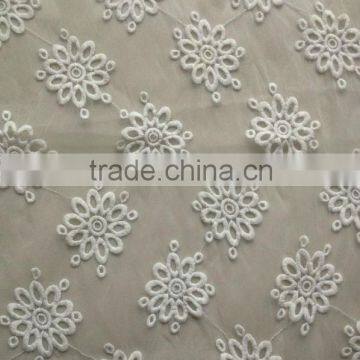 special yarn organza embroider fabric