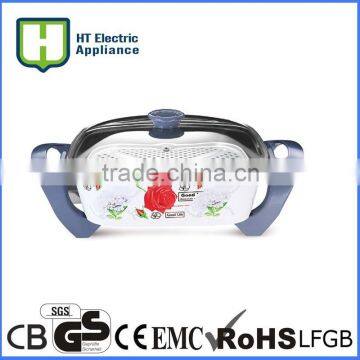 Three Layer Non Stick Coating Electric Pan Automatic Electric Frying Pan