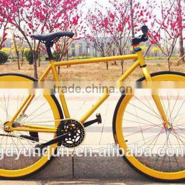 700C full golden frame fixed gear bike /700C student fixed gear bicycle