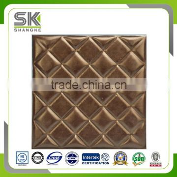 3D decorative PU leather Ceiling and Wall panel ,3D Leather ceiling tile