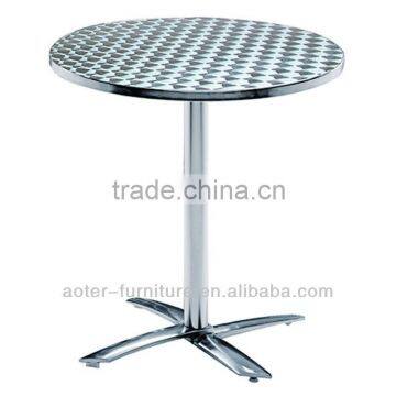 Outdoor aluminum legs modern coffee table