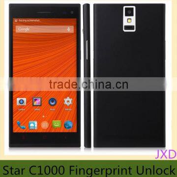 5.5 inch Fingerprint Mobile Phone Quad Core MTK6582 Android 4.4.2 Dual SIM 1GB/8GB Star C1000