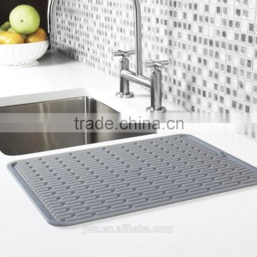 Heat resistant silicone dish drying mat for hot pot