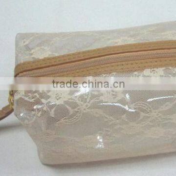 Popular Beauty Transparent With Mesh Cosmetic Bag photo-2