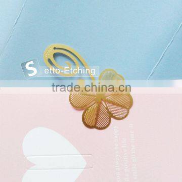 Creative Metal Clover Bookmark Supplier With Factory Price