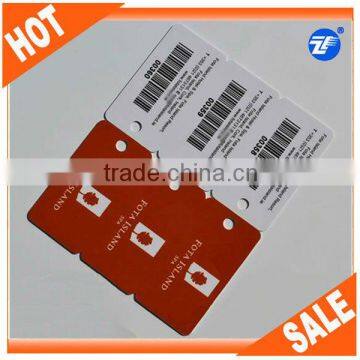 High quality barcode key card tag