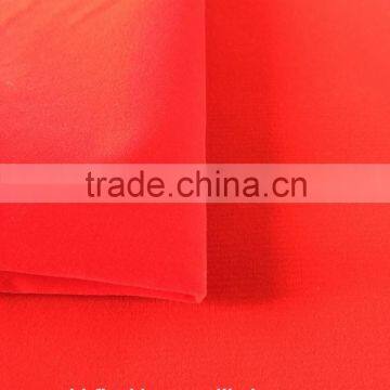 red knitted polyester flock fabric