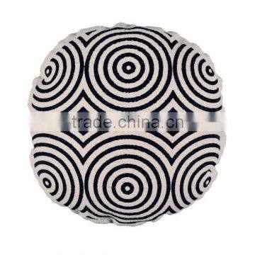 Natural Fibres Decorative Round Cushion Cover