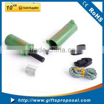Magnesium Fire Starter Flint Stone Lighter Kit Muti-function Storage Tool+Firesteel+Compass+Whistle+Raw....