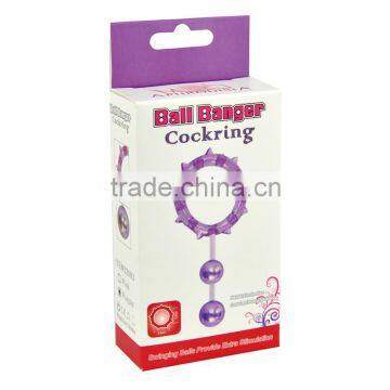 2 Balls Penis Rings Ball Banger Double Cock Ring photo-2