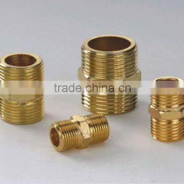 brass pipe fitting double nipple