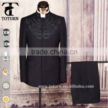 2016 Plus Size New Product High Quality Chinese Style Kung fu Costume Garments Factory in China Formal Dress Wedding Man Suit Quality Choice