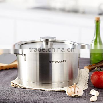 Tri-Ply Base Covered Stock Pot Stainless Steel 18 / 8