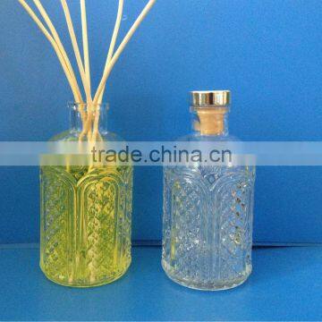 Lateset luxury 200ml glass perfume reed diffuser bottle