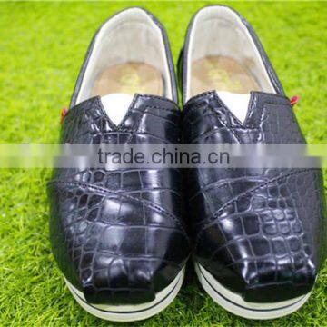 Ms Black Leather With High End of Casual Shoes