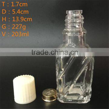 200ml glass perfume bottles rectangle shape