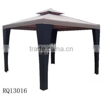 Outdoor Rattan Gazebo PE Rattan Steel Frame