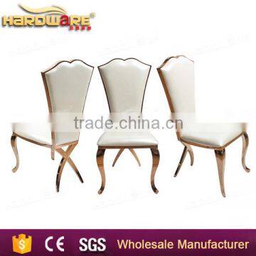 Arab rose gold stainless steel banquet chair wedding dining chair wholesale