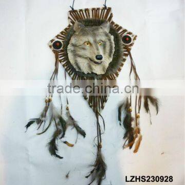 Framed Indian bear Dream Catcher Wall Decor LZHS230928