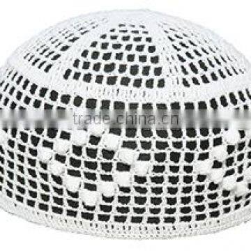 Low price of high quality fashion wholesale white Muslim hat