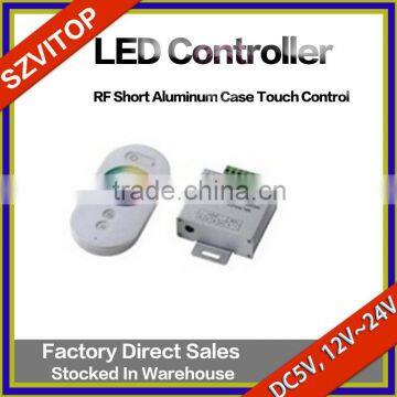 LED Light Strip Remote Controller Redio Frequency Short Aluminum Case/Shell Total Touch Keys