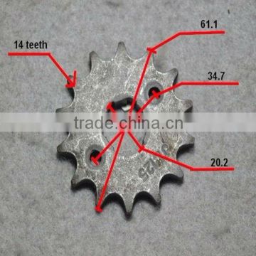 front sprocket 14 teeth of ATV spare parts