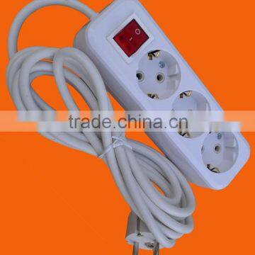 Europe Style 6 Way Extension Power Socket With Grounding and Switch (E8006ES) photo-6
