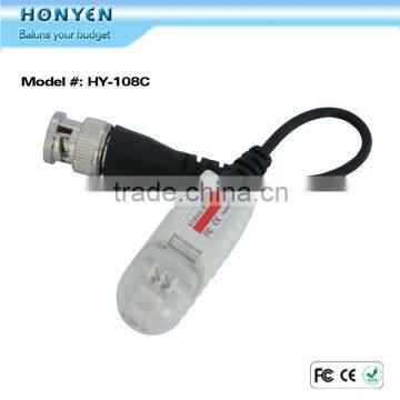 1 ch cctv utp video balun/transceiver tool-free design