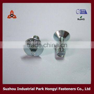 hex socket stainless steel sel tapping m1.6 countersunk screw