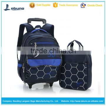 Promotional fashionable trolley backpack beautiful school trolley bag backpack