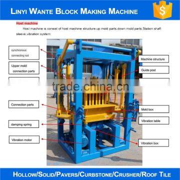 Wante Brand QT3-20 block making machine for pavers