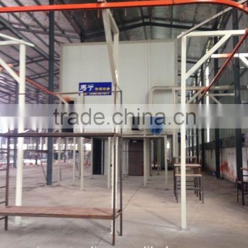 Steel door powder coating production line