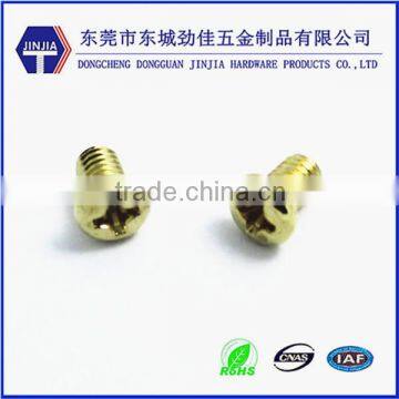 m4*6 ROHS bronze machine screw phillips pan head brass screw