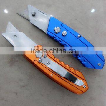 Safety auto retractable Stainless Steel Blades Handles Cutter Knife