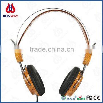 3.5mm super bass wood headset