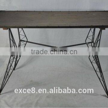 Industrial style rustic furniture outdoor folding table