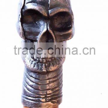 ANTIQUE SKULL HANDLE WALKING STICK/STYLISH WALKING STICK wk1152