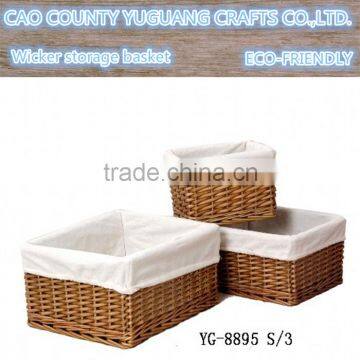 100% Handmade Wicker Hamper Basket