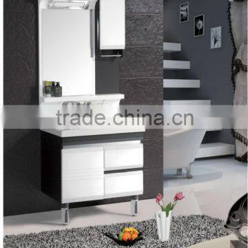 Black Floor-mounted hangzhou pvc bathroom cabinet(WMD-215)