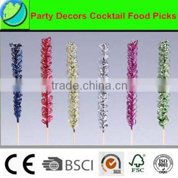 Super quality antique party decorations frilled picks