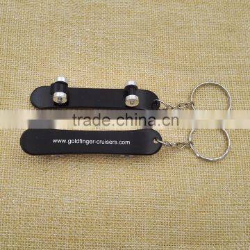 Custom personalize metal skateboard keychain for souvenir                        
                                                Quality Choice