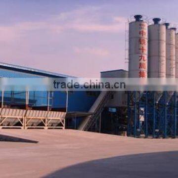 HZS90 stationery concrete mixing/batching plant equipment machine