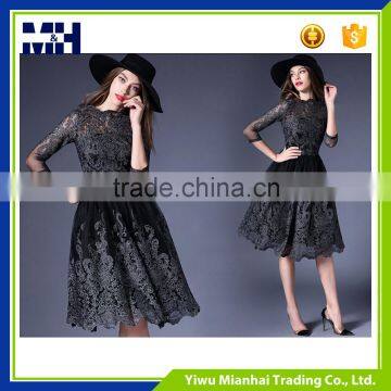 Cheap and high quality latest new design pure color dress