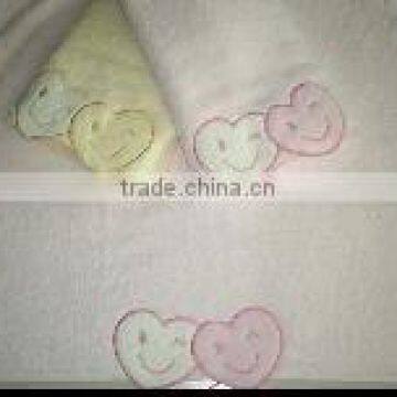 21S Yarn-dyed velour bath towel for baby