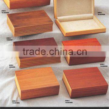 customized book style wooden packaging boxes