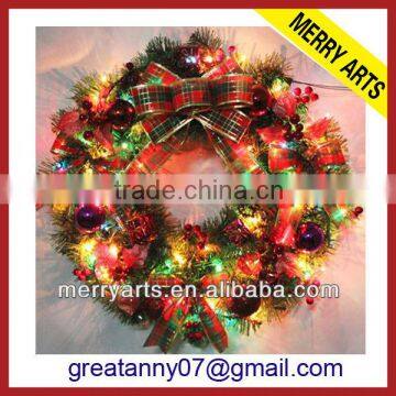 christmas outdoor lighted wreaths light up christmas decoration wreath